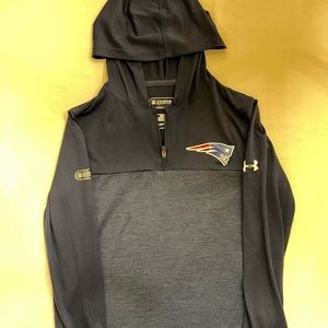 Under Armour New England Patriots Youth Performance 1/4 Zip hoodie